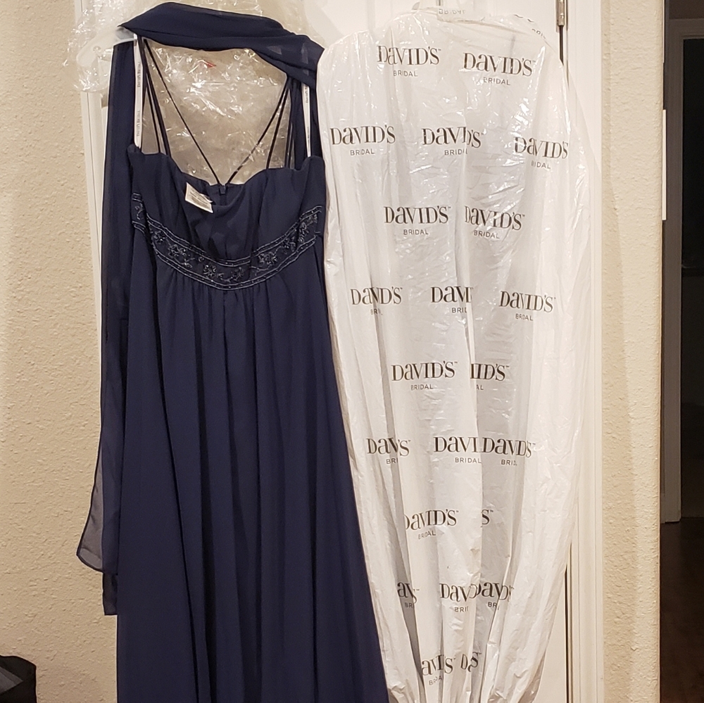 Davids bridal beaded empirewaste formal dress